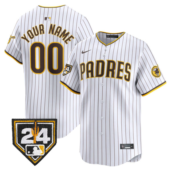 Padres 2024 Spring Training Patch Vapor Premier Limited Custom Jersey - All Stitched - Image 3