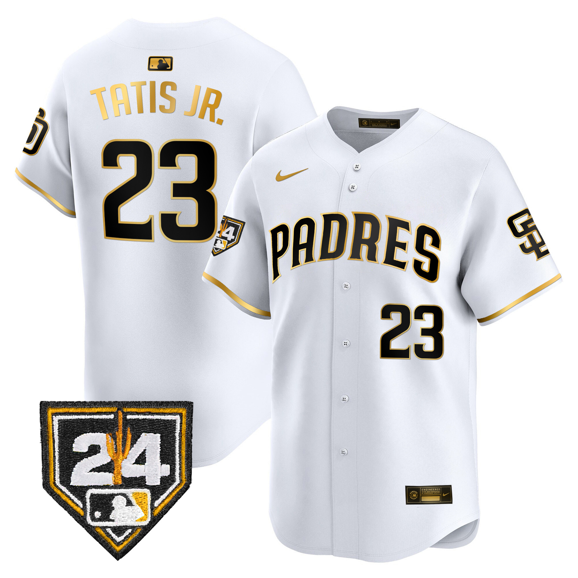 Men's Padres 2024 Spring Training Patch Vapor Premier Limited Jersey - All Stitched - Image 7