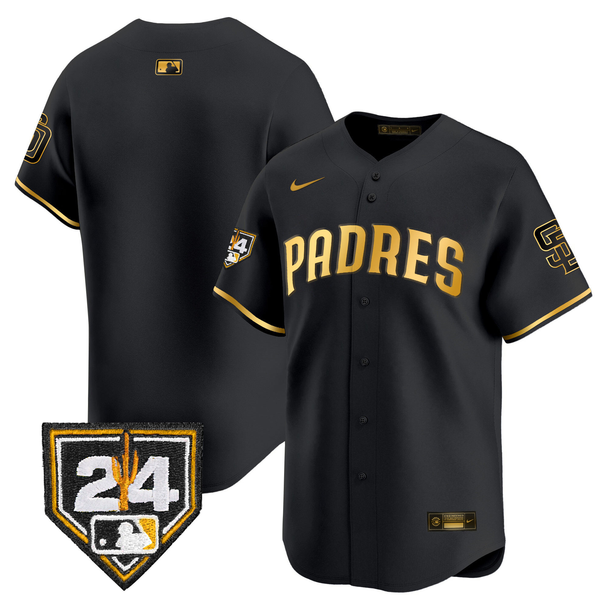Men's Padres 2024 Spring Training Patch Vapor Premier Limited Jersey - All Stitched - Image 6