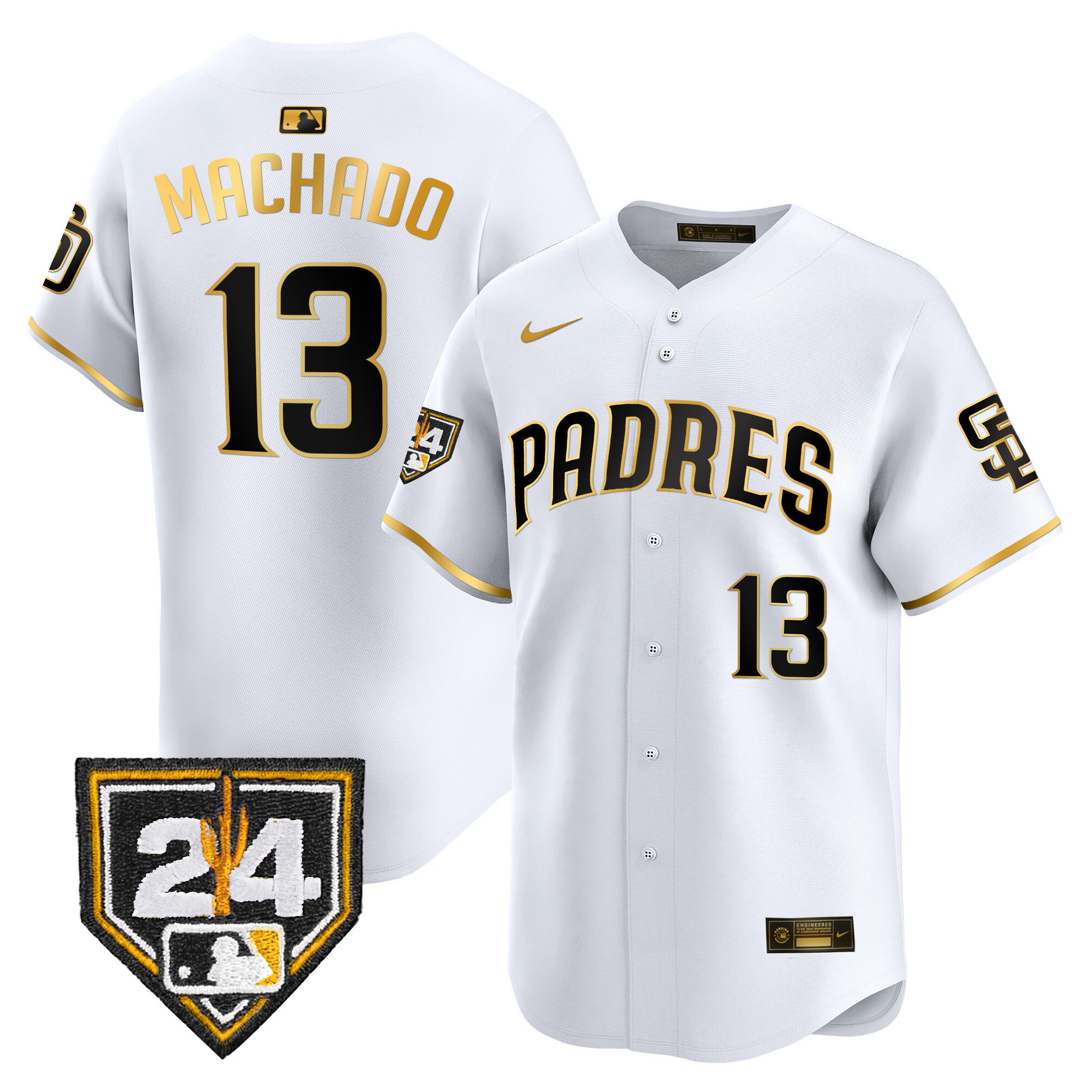 Men's Padres 2024 Spring Training Patch Vapor Premier Limited Jersey - All Stitched - Image 8