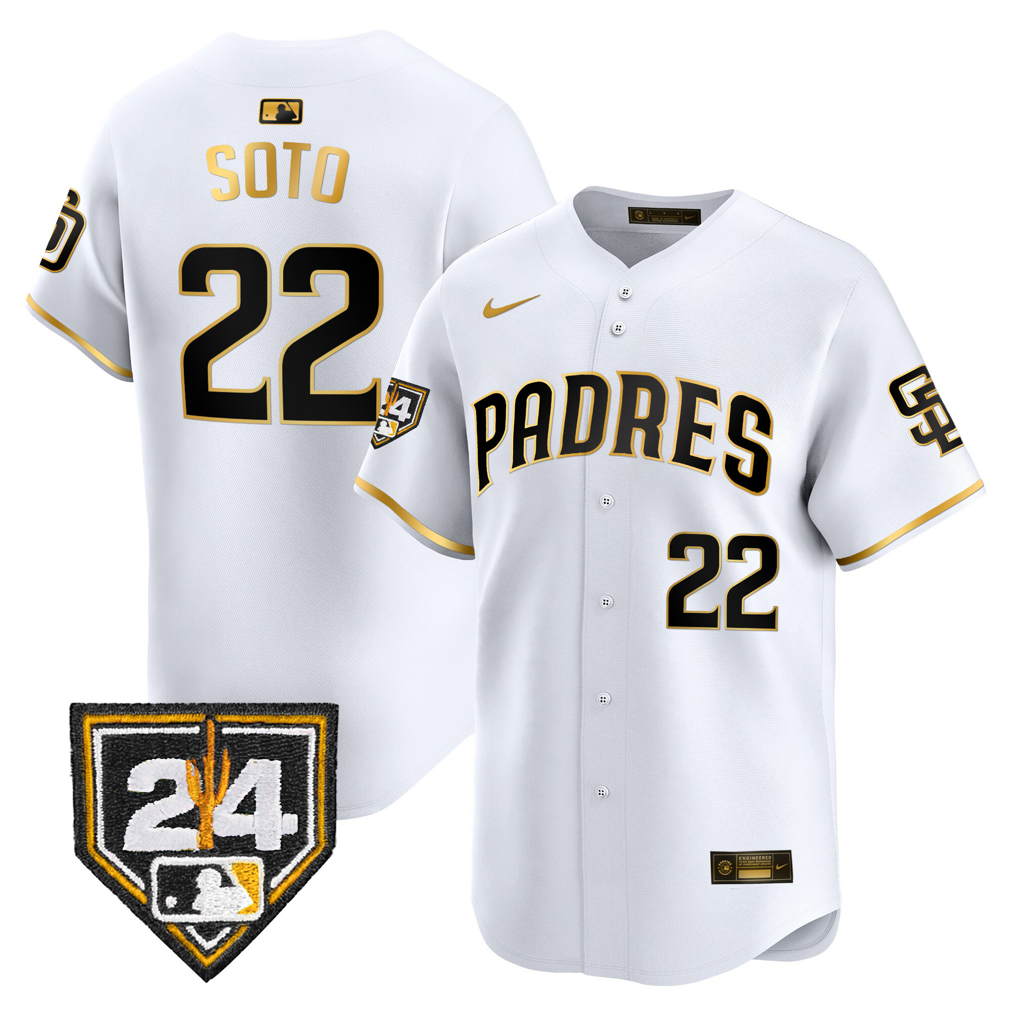 Men's Padres 2024 Spring Training Patch Vapor Premier Limited Jersey - All Stitched - Image 9