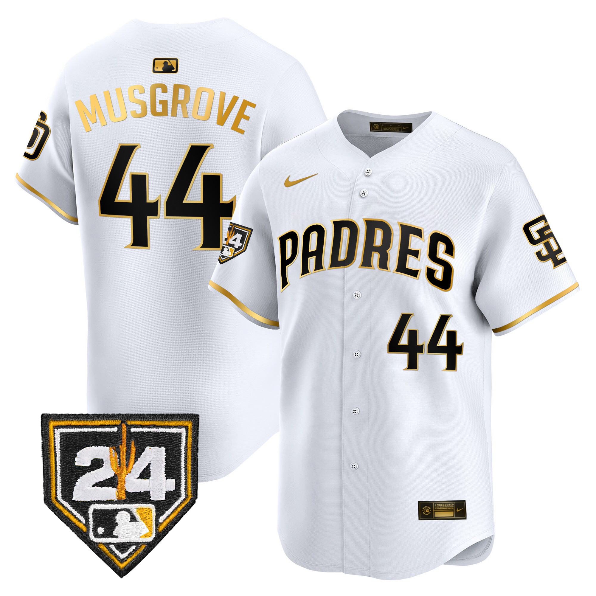 Men's Padres 2024 Spring Training Patch Vapor Premier Limited Jersey - All Stitched - Image 11