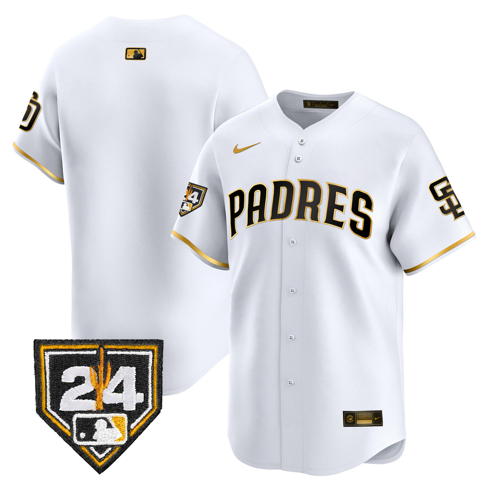 Men's Padres 2024 Spring Training Patch Vapor Premier Limited Jersey - All Stitched - Image 12