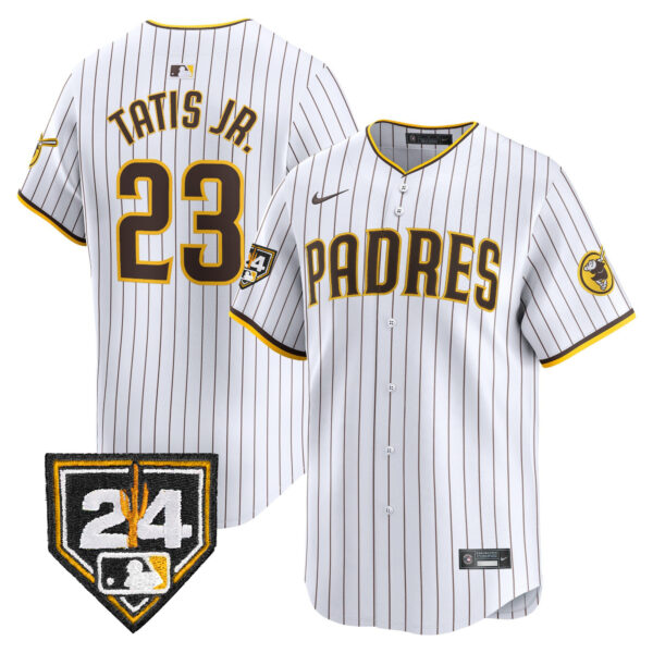 Men's Padres 2024 Spring Training Patch Vapor Premier Limited Jersey - All Stitched - Image 13