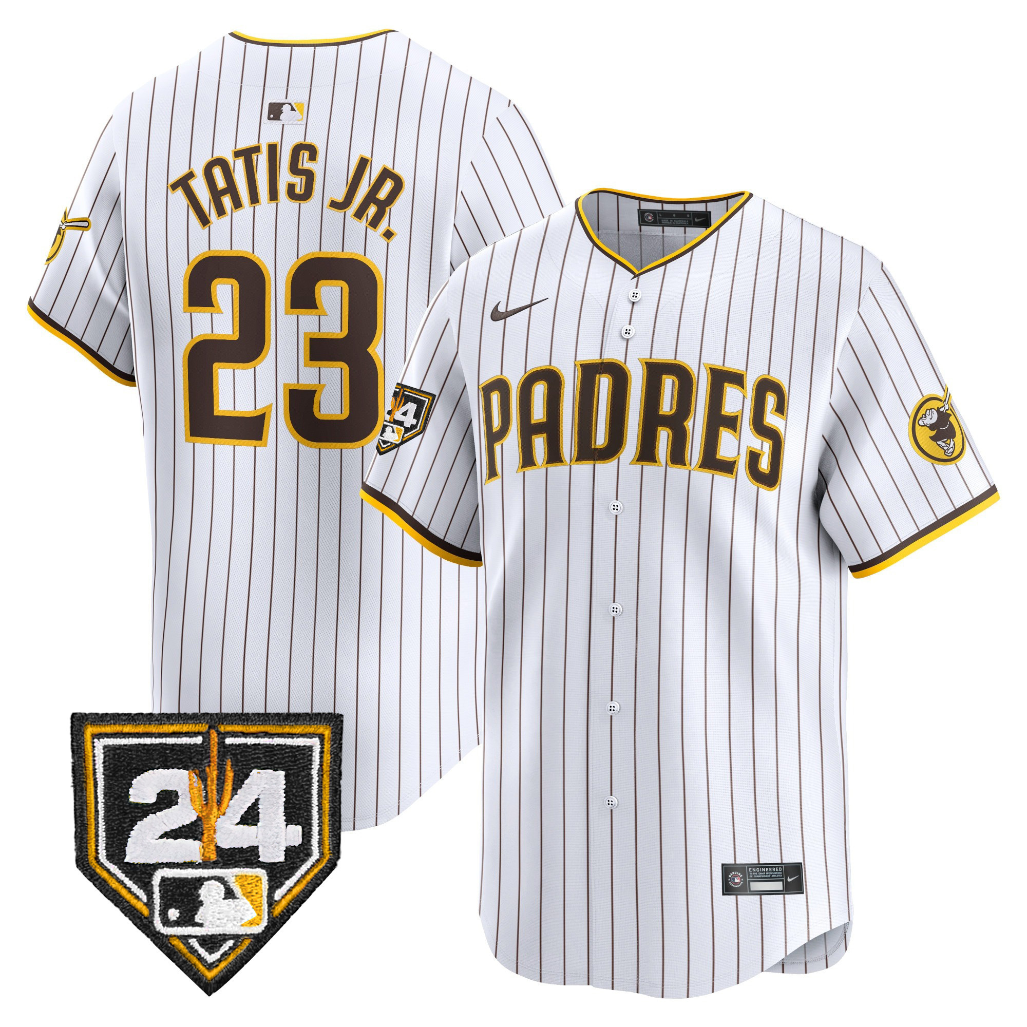 Men's Padres 2024 Spring Training Patch Vapor Premier Limited Jersey - All Stitched - Image 13