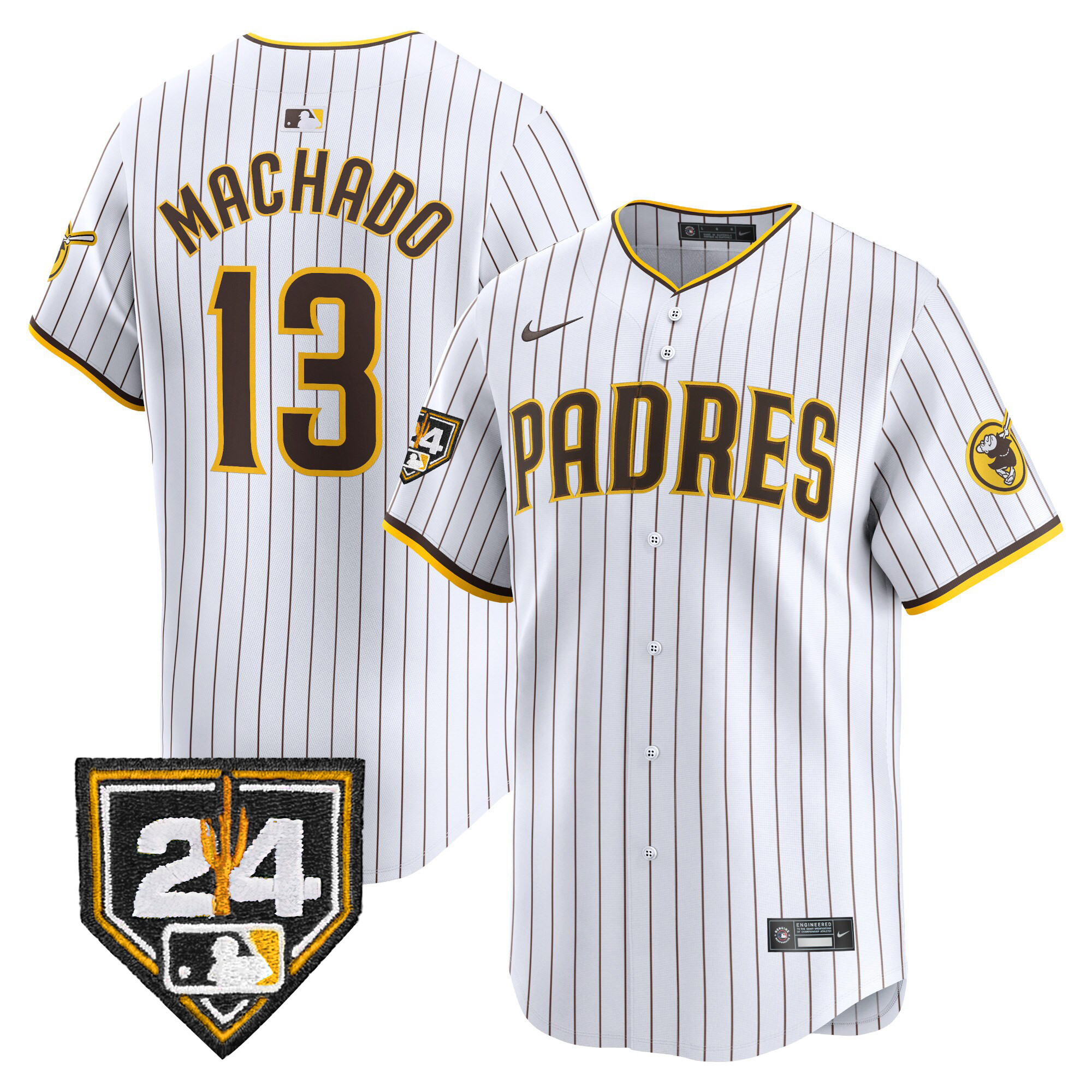Men's Padres 2024 Spring Training Patch Vapor Premier Limited Jersey - All Stitched - Image 14
