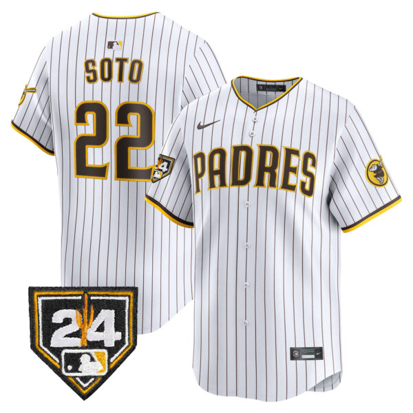 Men's Padres 2024 Spring Training Patch Vapor Premier Limited Jersey - All Stitched - Image 15