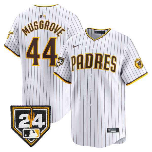 Men's Padres 2024 Spring Training Patch Vapor Premier Limited Jersey - All Stitched - Image 17