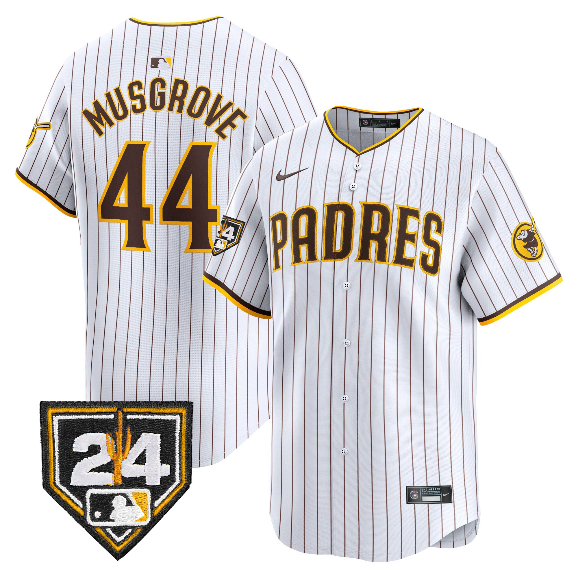 Men's Padres 2024 Spring Training Patch Vapor Premier Limited Jersey - All Stitched - Image 17