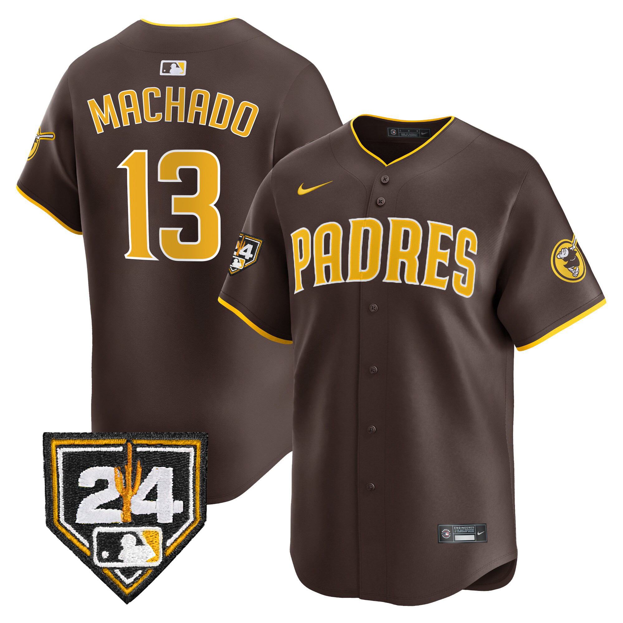 Men's Padres 2024 Spring Training Patch Vapor Premier Limited Jersey - All Stitched - Image 20