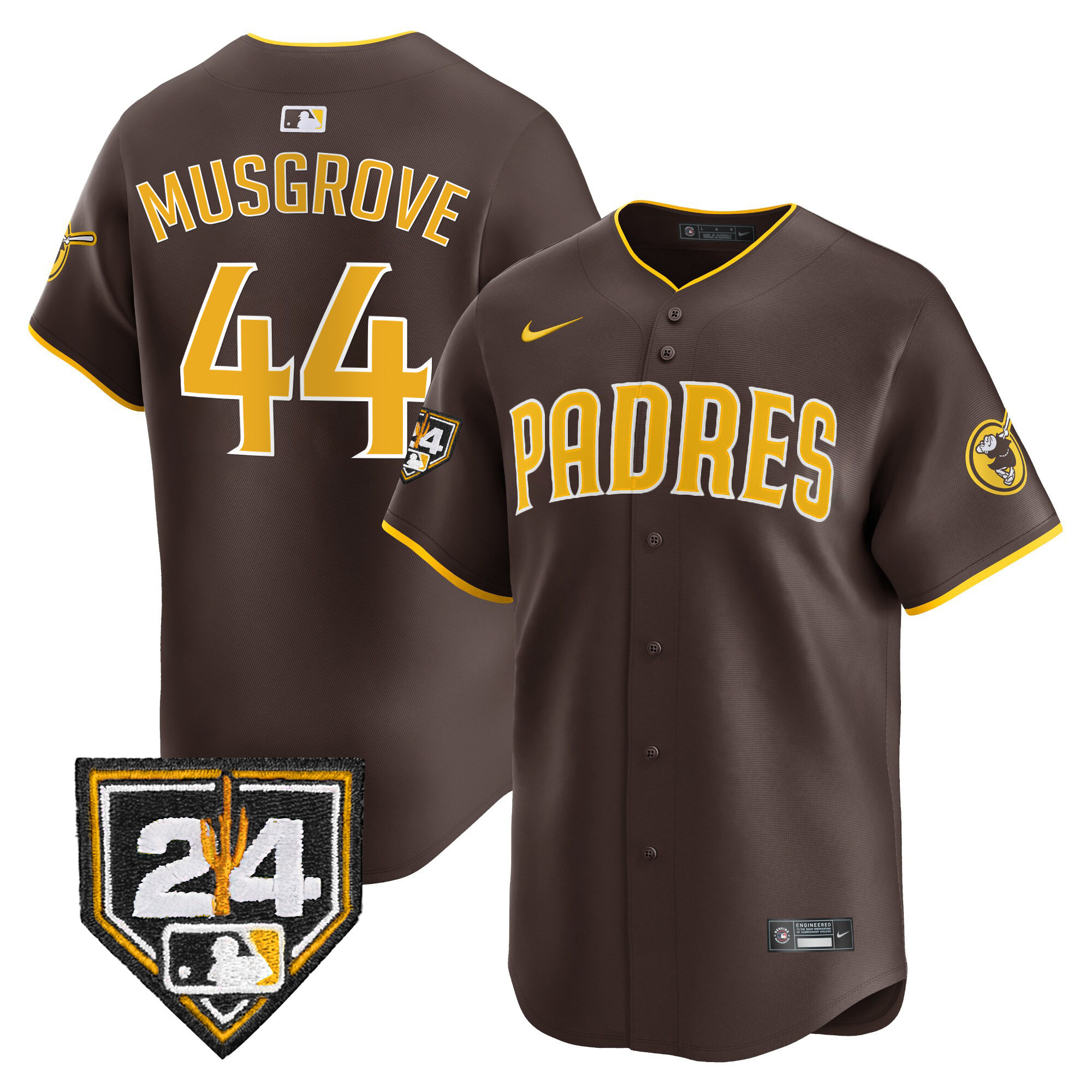Men's Padres 2024 Spring Training Patch Vapor Premier Limited Jersey - All Stitched - Image 23
