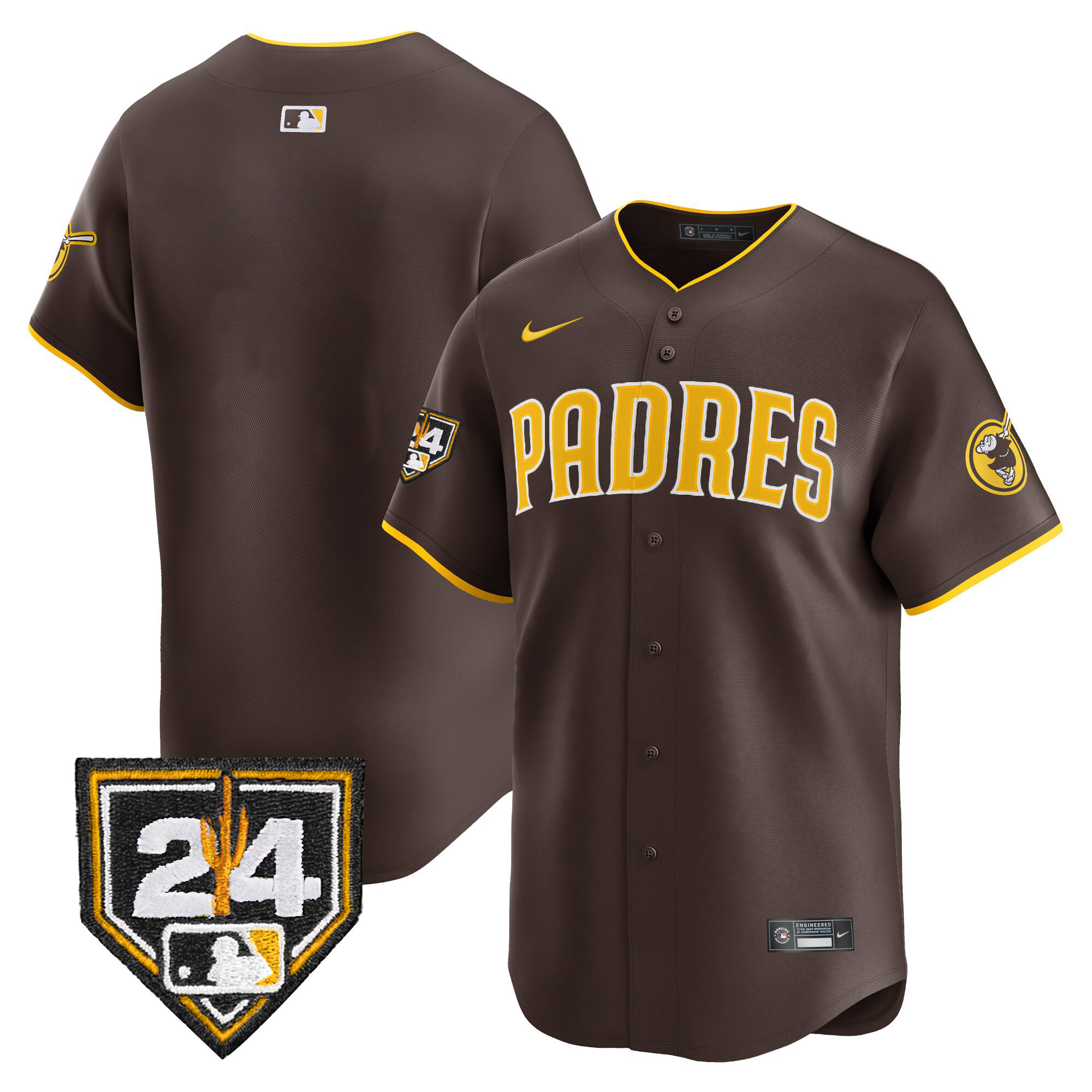 Men's Padres 2024 Spring Training Patch Vapor Premier Limited Jersey - All Stitched - Image 24