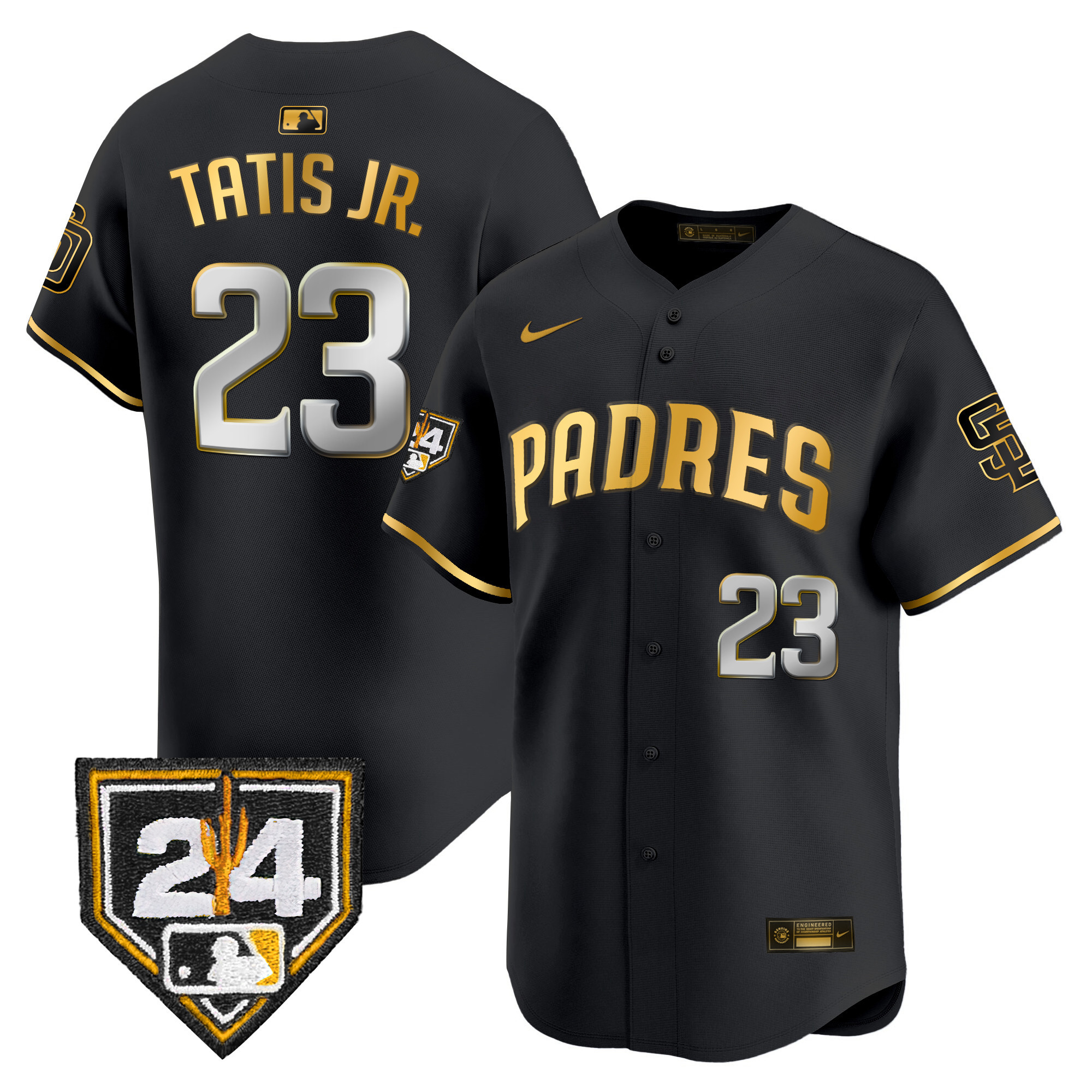 Men's Padres 2024 Spring Training Patch Vapor Premier Limited Jersey - All Stitched