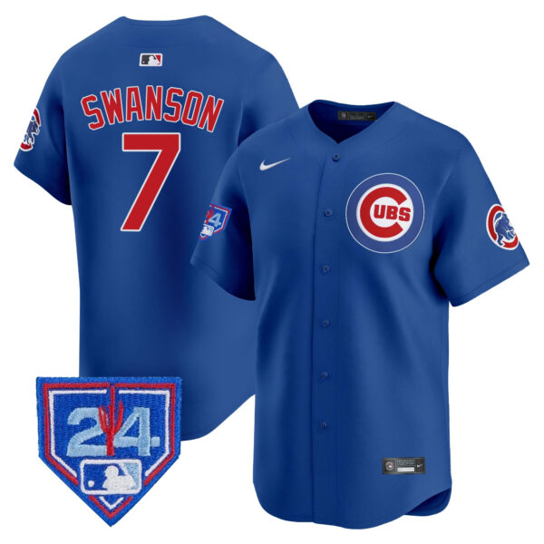 Men's Chicago Cubs 2024 Spring Training Patch Vapor Premier Limited Jersey V2 - All Stitched - Image 17