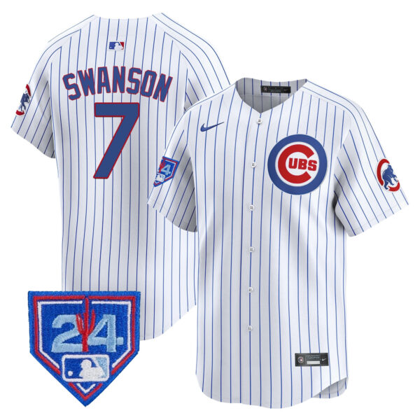 Men's Chicago Cubs 2024 Spring Training Patch Vapor Premier Limited Jersey V2 - All Stitched - Image 25