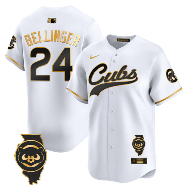 Men's Chicago Cubs Illinois Patch Vapor Premier Limited Jersey - All Stitched - Image 10