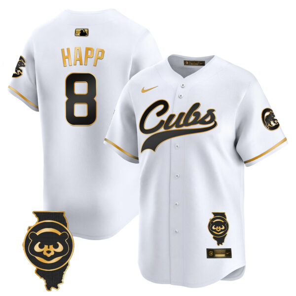 Men's Chicago Cubs Illinois Patch Vapor Premier Limited Jersey - All Stitched - Image 11