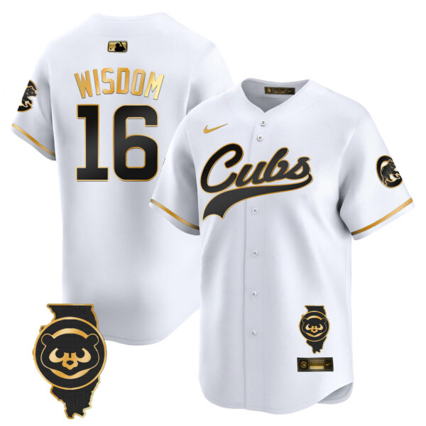 Men's Chicago Cubs Illinois Patch Vapor Premier Limited Jersey - All Stitched - Image 15