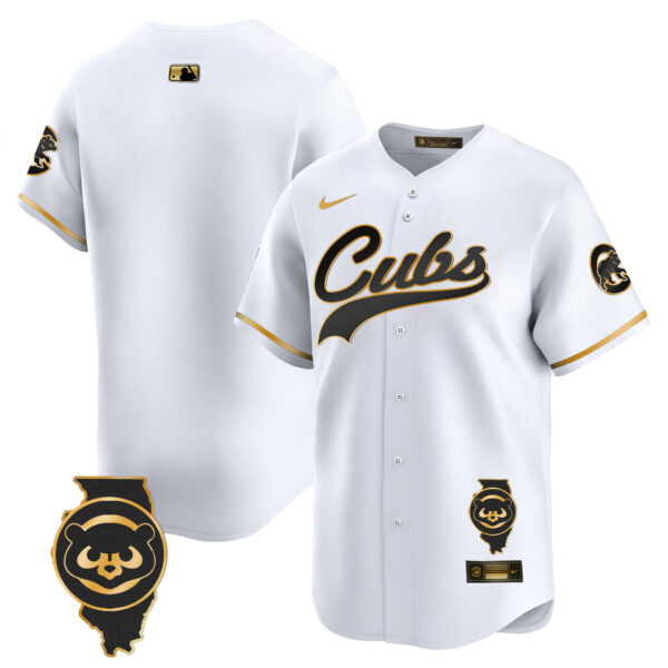 Men's Chicago Cubs Illinois Patch Vapor Premier Limited Jersey - All Stitched - Image 16