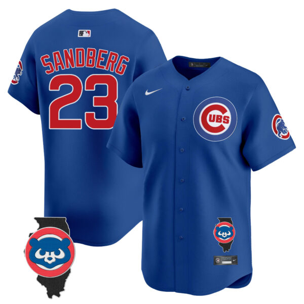 Men's Chicago Cubs Illinois Patch Vapor Premier Limited Jersey V2 - All Stitched - Image 20