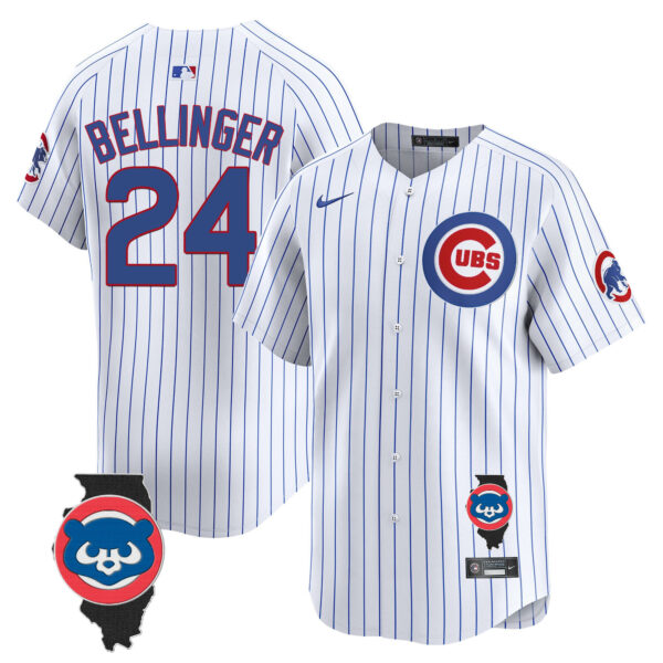 Men's Chicago Cubs Illinois Patch Vapor Premier Limited Jersey V2 - All Stitched - Image 26