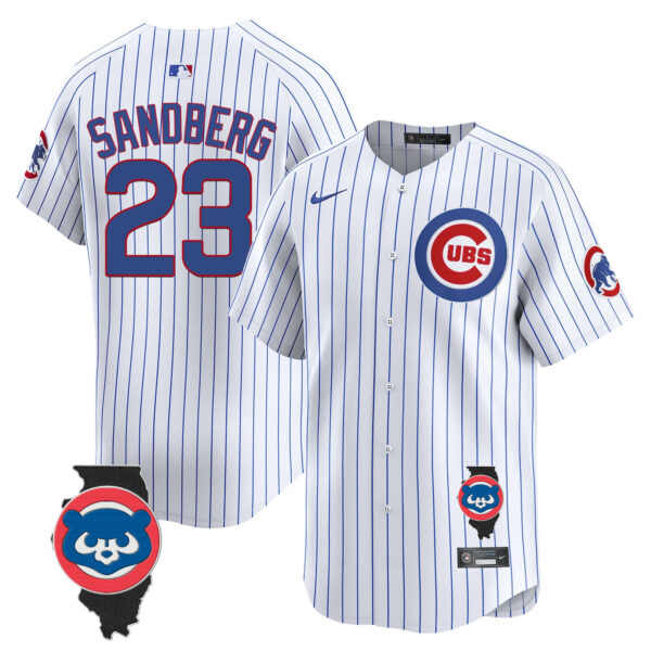 Men's Chicago Cubs Illinois Patch Vapor Premier Limited Jersey V2 - All Stitched - Image 28