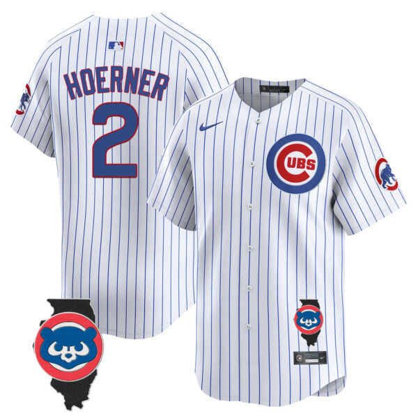 Men's Chicago Cubs Illinois Patch Vapor Premier Limited Jersey V2 - All Stitched - Image 29