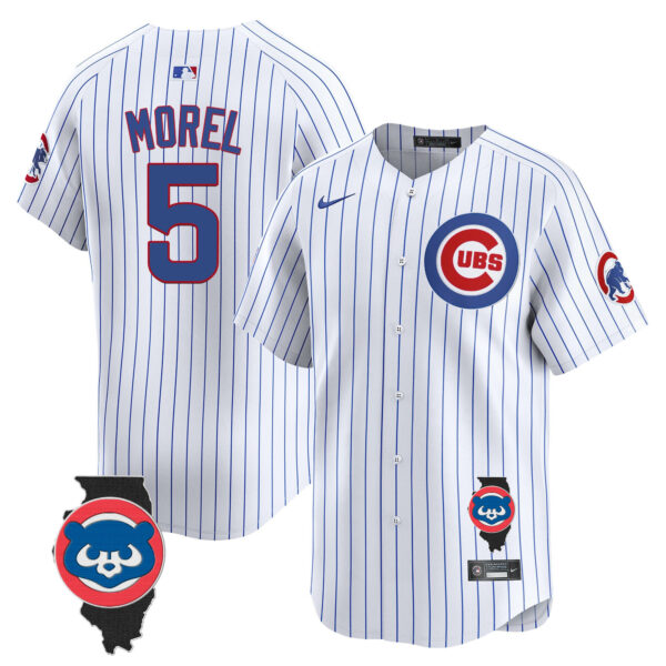 Men's Chicago Cubs Illinois Patch Vapor Premier Limited Jersey V2 - All Stitched - Image 30