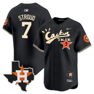 Men's Houston Astros Cactus Jack Patch Vapor Premier Limited Jersey V7 - All Stitched