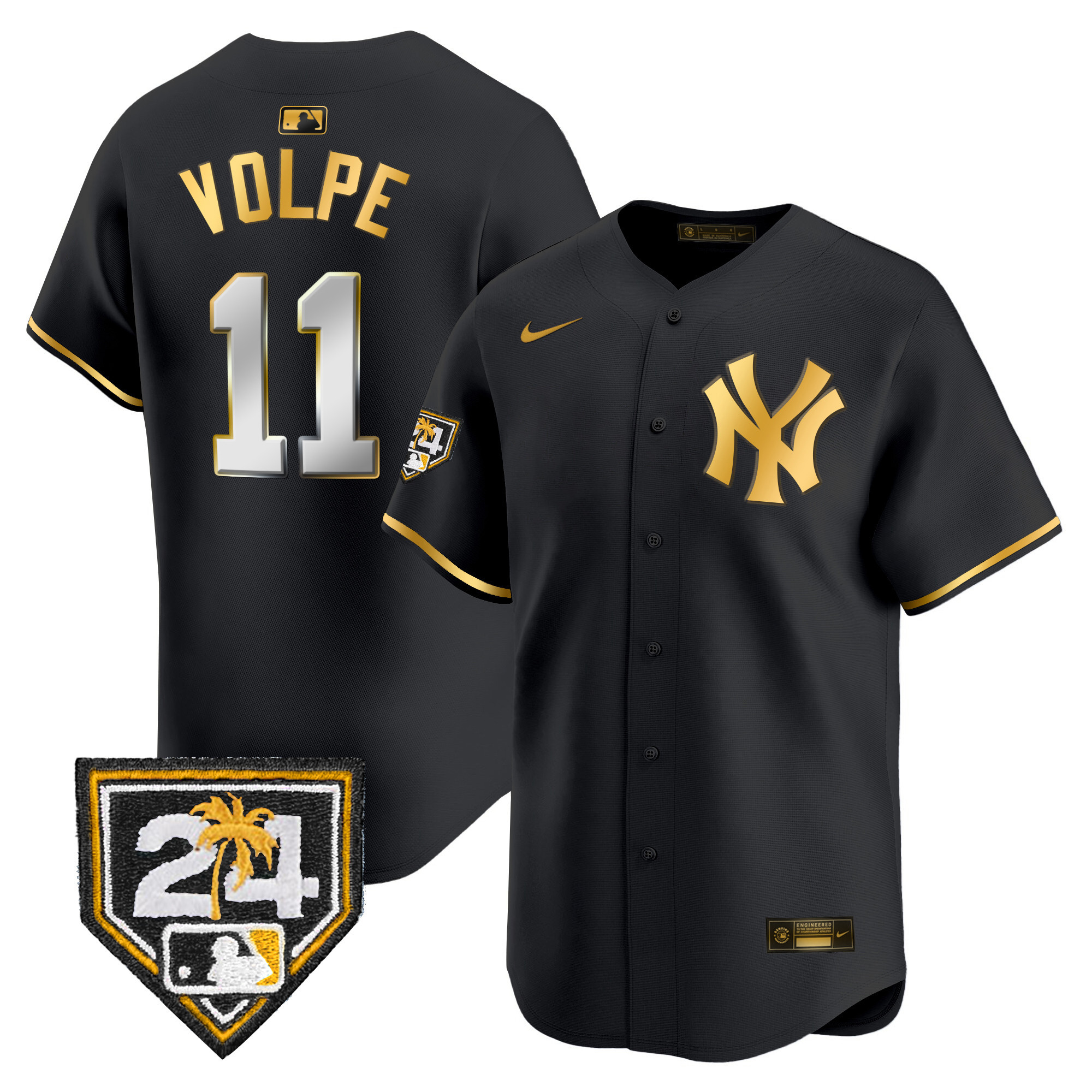 Men's New York Yankees 2024 Spring Training Patch Vapor Premier Limited Jersey - All Stitched - Image 6