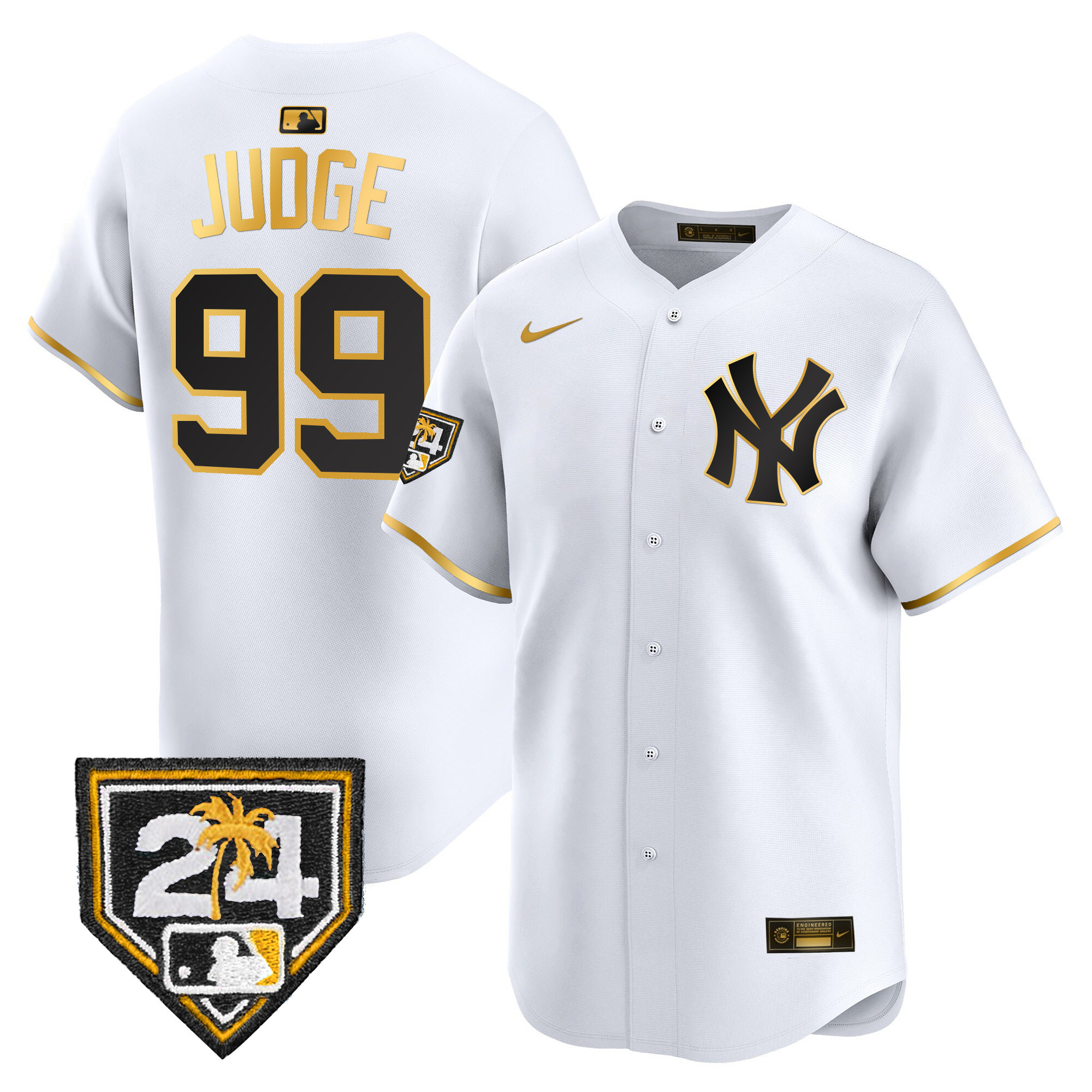 Men's New York Yankees 2024 Spring Training Patch Vapor Premier Limited Jersey - All Stitched - Image 9