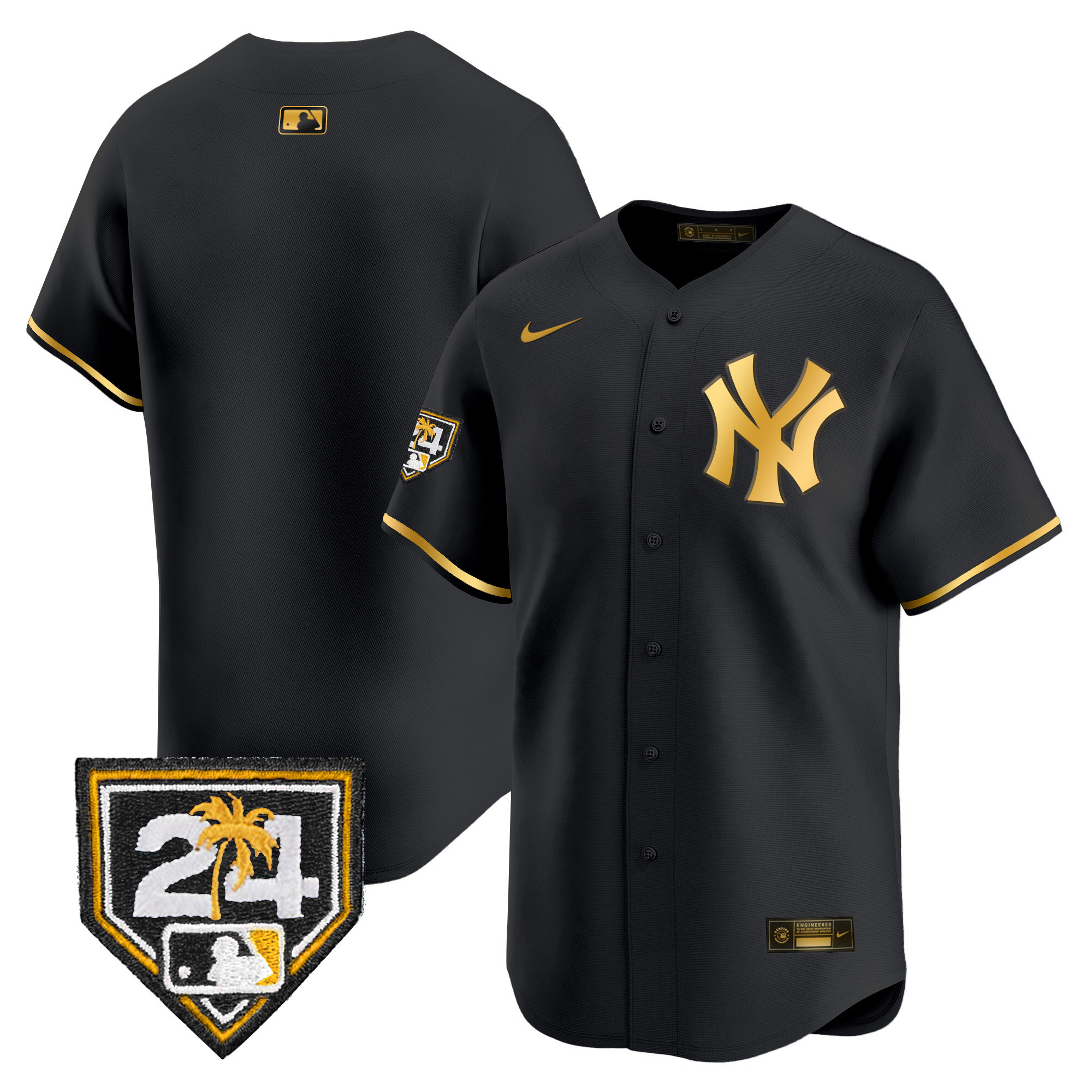 Men's New York Yankees 2024 Spring Training Patch Vapor Premier Limited Jersey - All Stitched - Image 8