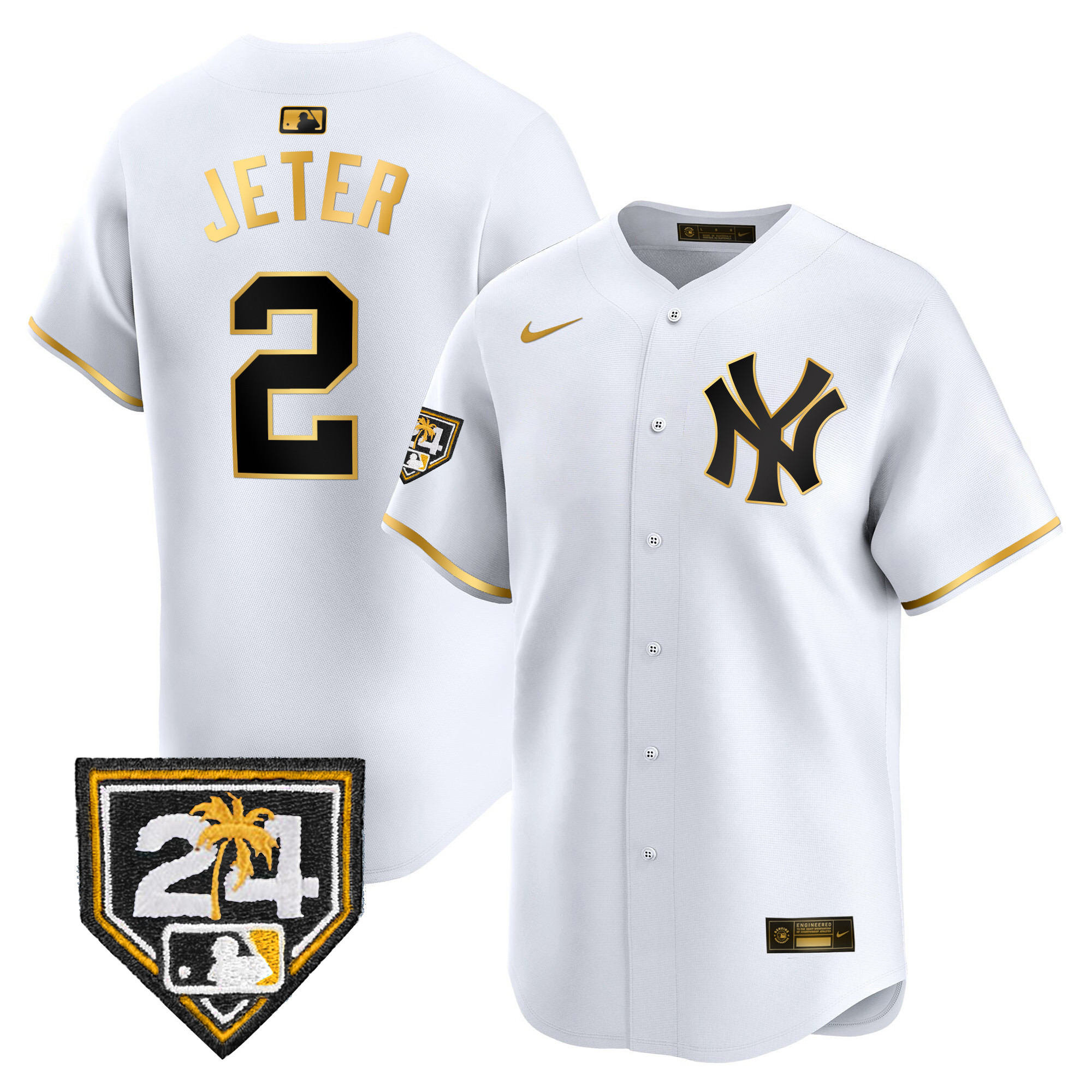 Men's New York Yankees 2024 Spring Training Patch Vapor Premier Limited Jersey - All Stitched - Image 11