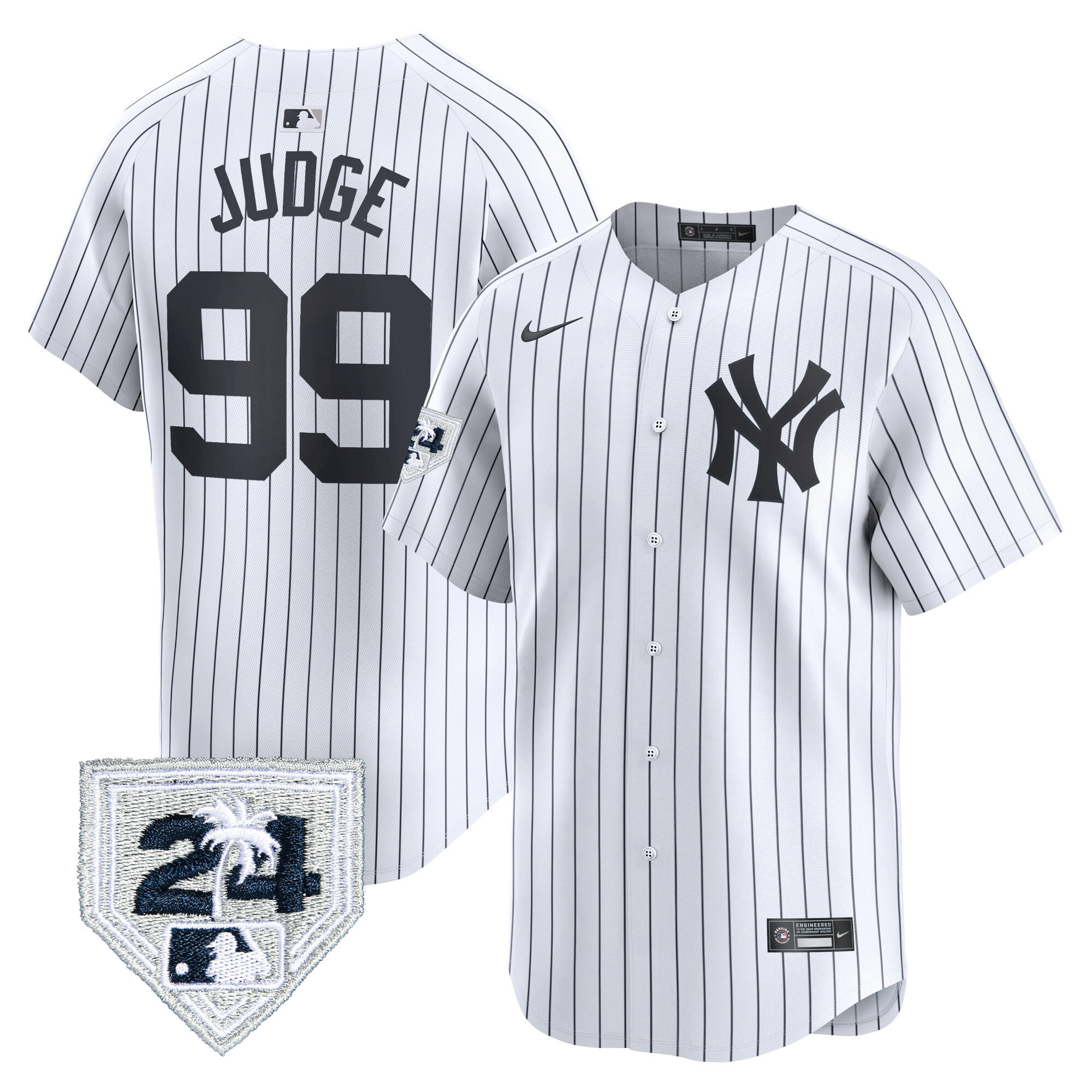 Men's New York Yankees 2024 Spring Training Patch Vapor Premier Limited Jersey - All Stitched - Image 17