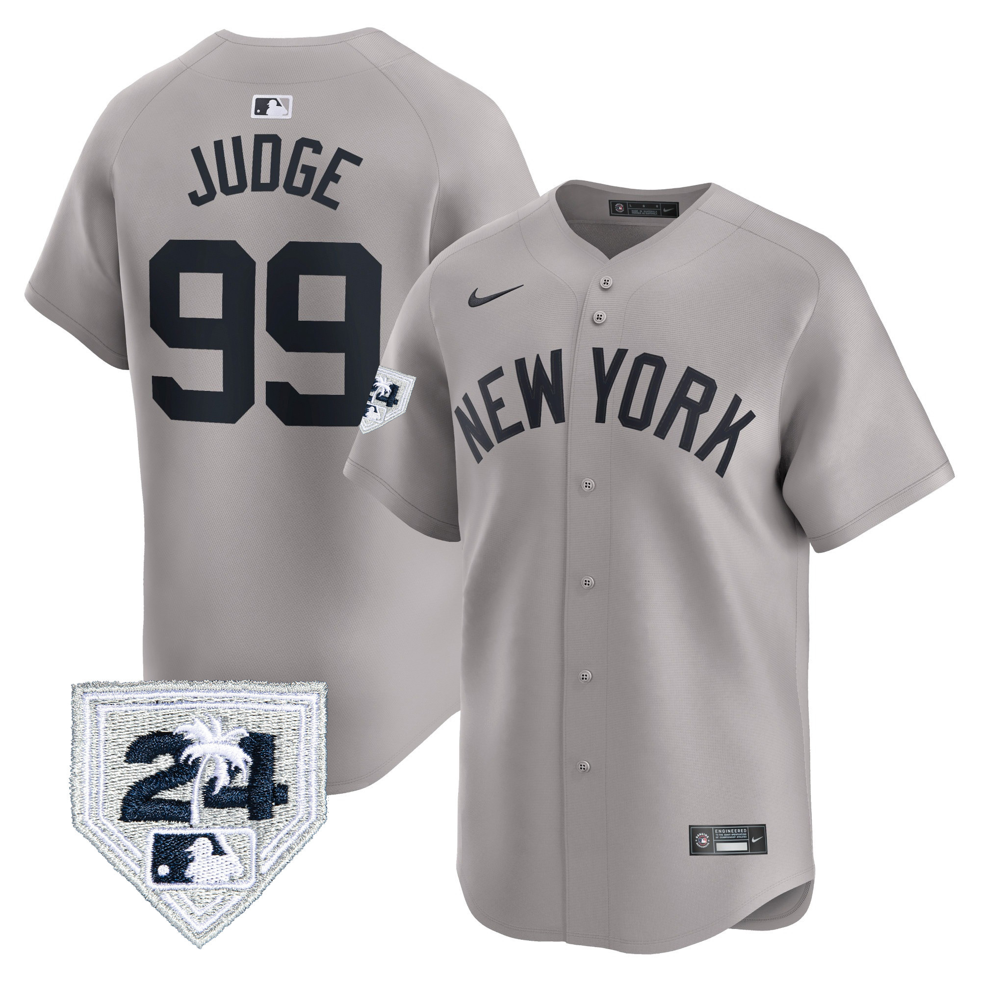 Men's New York Yankees 2024 Spring Training Patch Vapor Premier Limited Jersey - All Stitched - Image 25