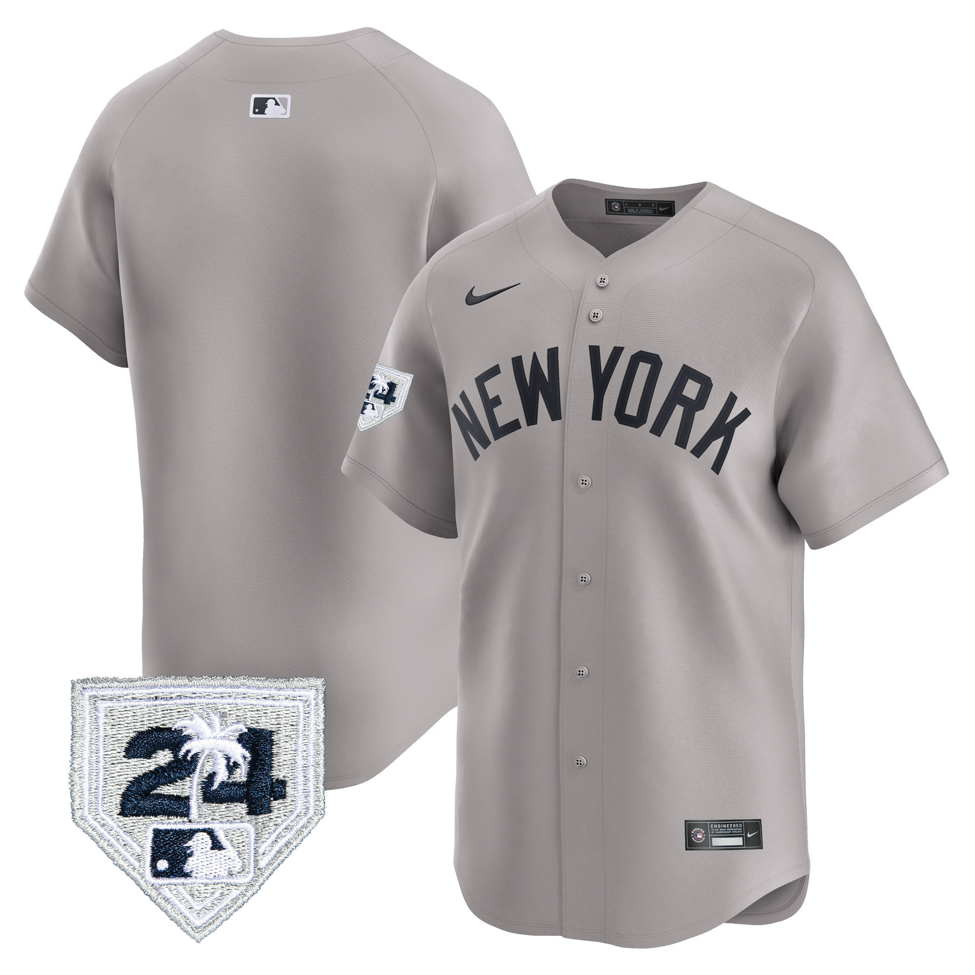 Men's New York Yankees 2024 Spring Training Patch Vapor Premier Limited Jersey - All Stitched - Image 32