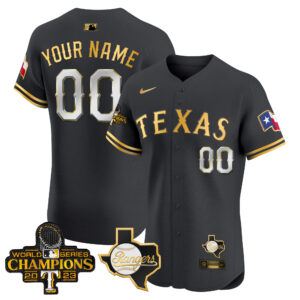 Texas Rangers World Series Champions Vapor Premier Elite Custom Jersey V2 - All Stitched