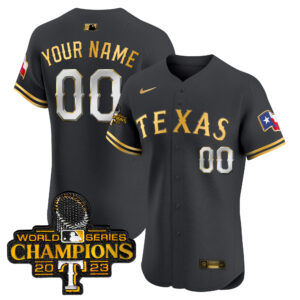 Texas Rangers World Series Champions Vapor Premier Elite Custom Jersey - All Stitched