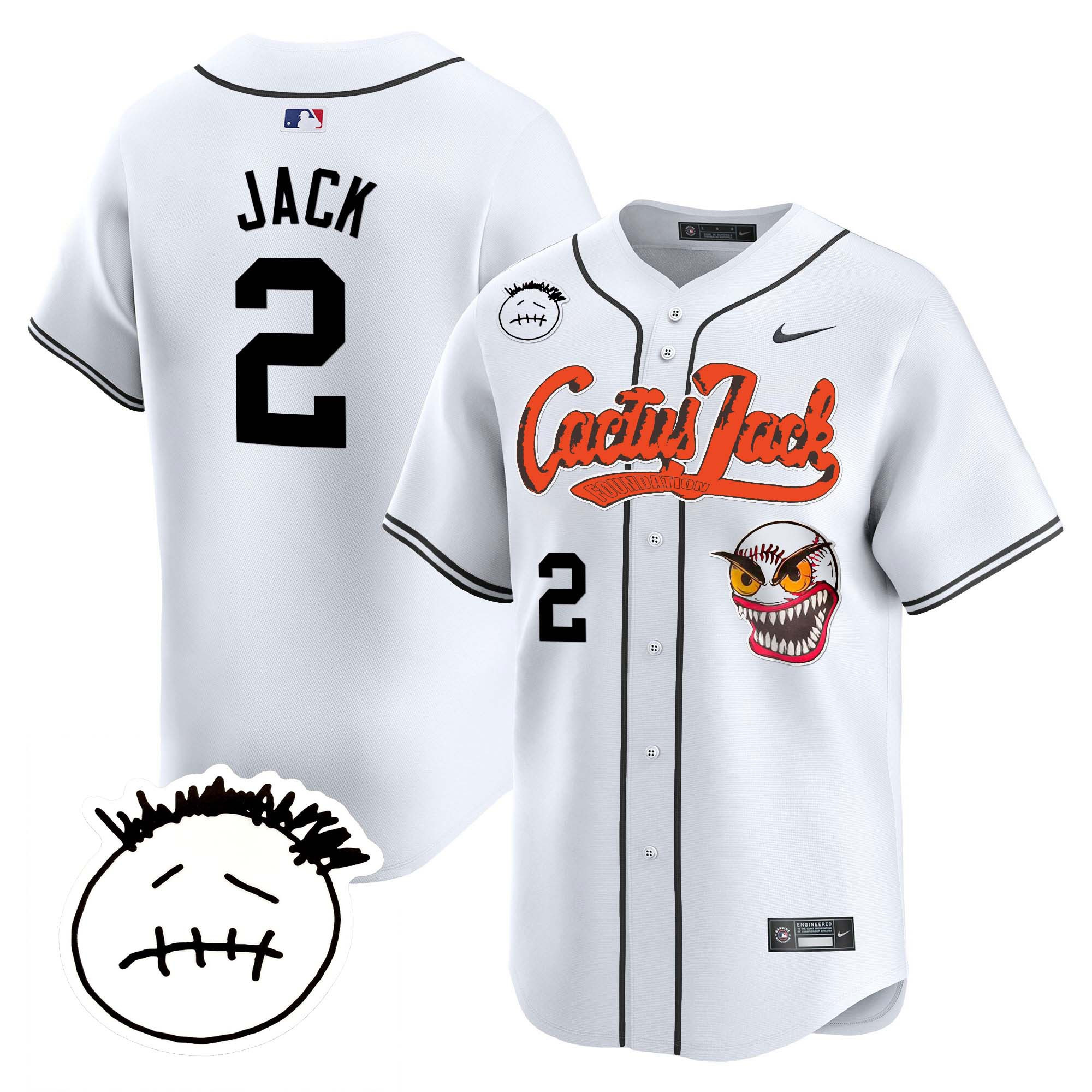 Men's Houston Astros Cactus Jack Patch Vapor Premier Limited Jersey V3 - Stitched - Image 11