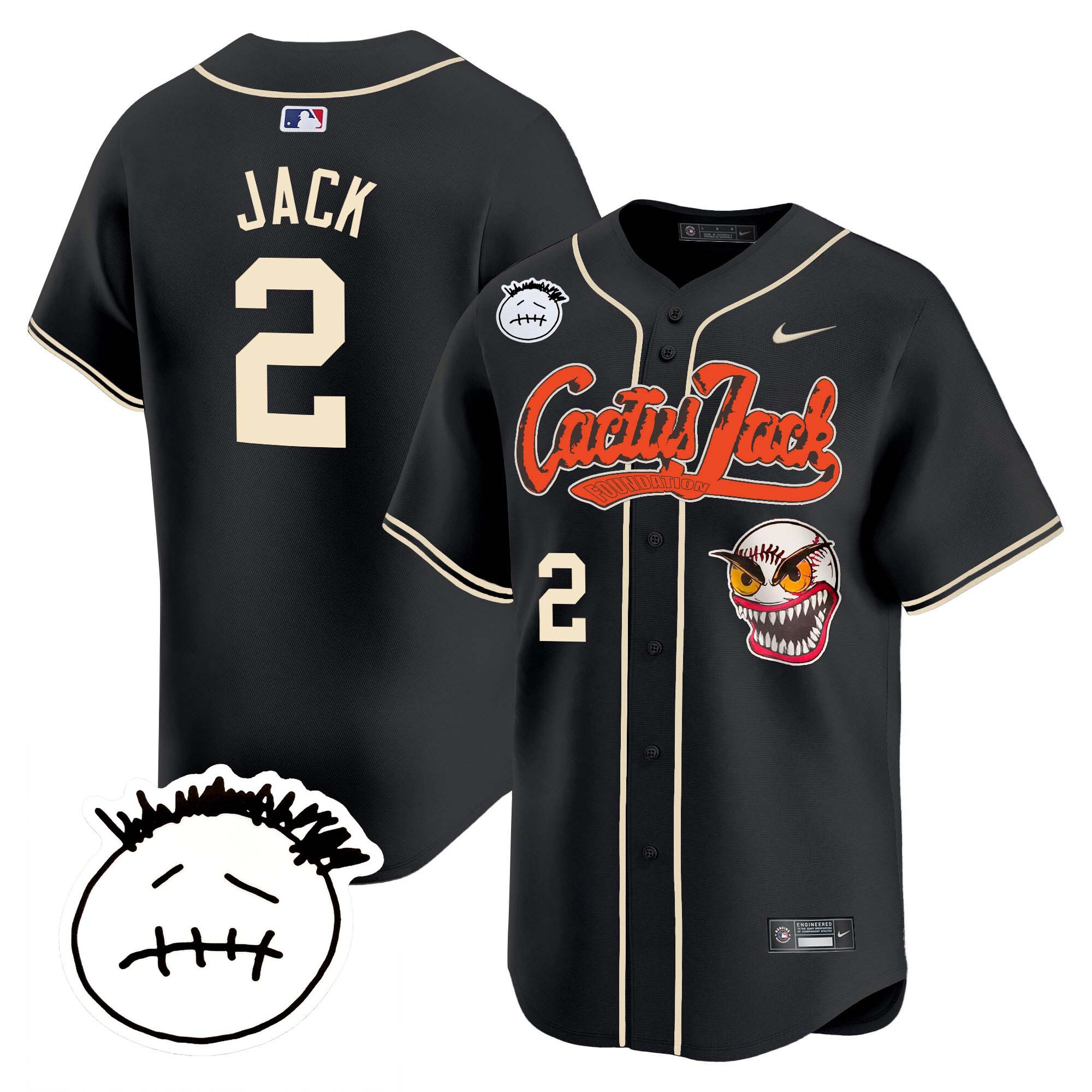 Men's Houston Astros Cactus Jack Patch Vapor Premier Limited Jersey V3 - Stitched - Image 20