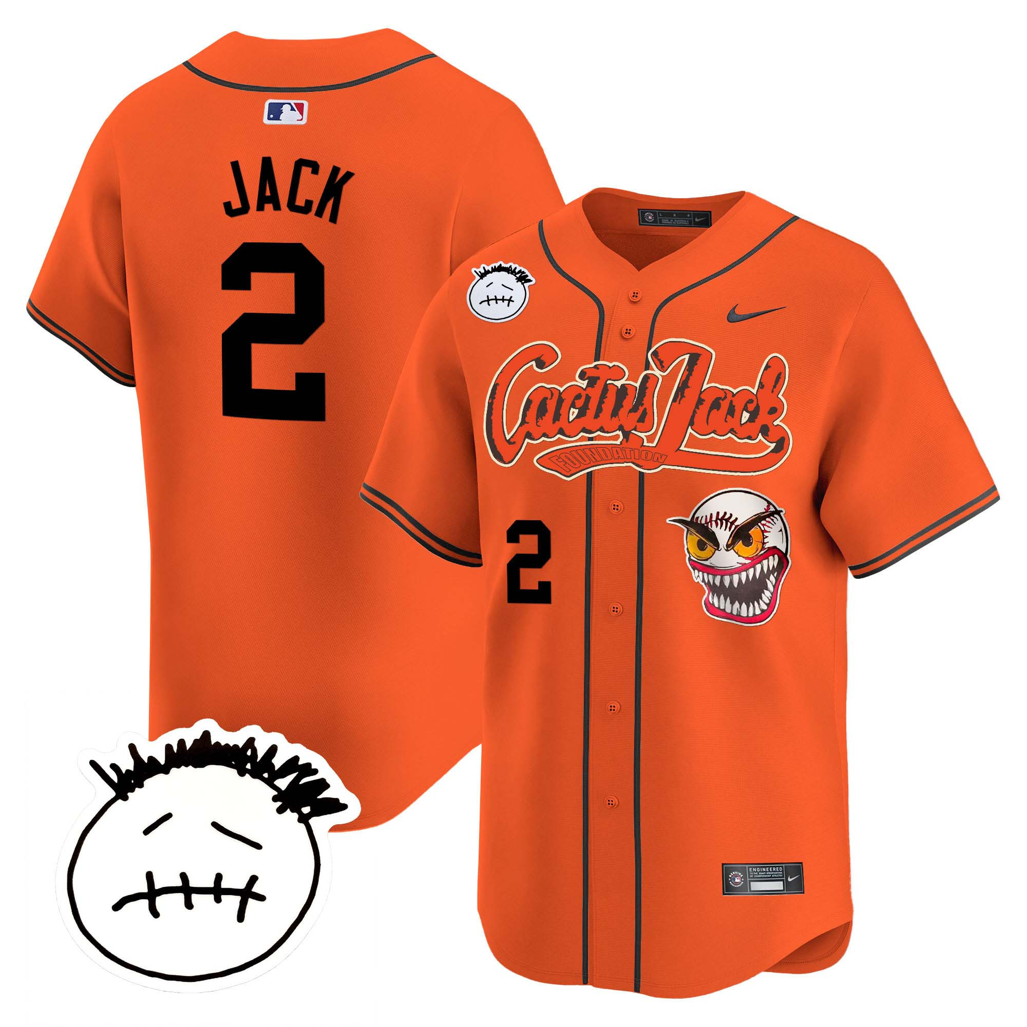 Men's Houston Astros Cactus Jack Patch Vapor Premier Limited Jersey V3 - Stitched - Image 29