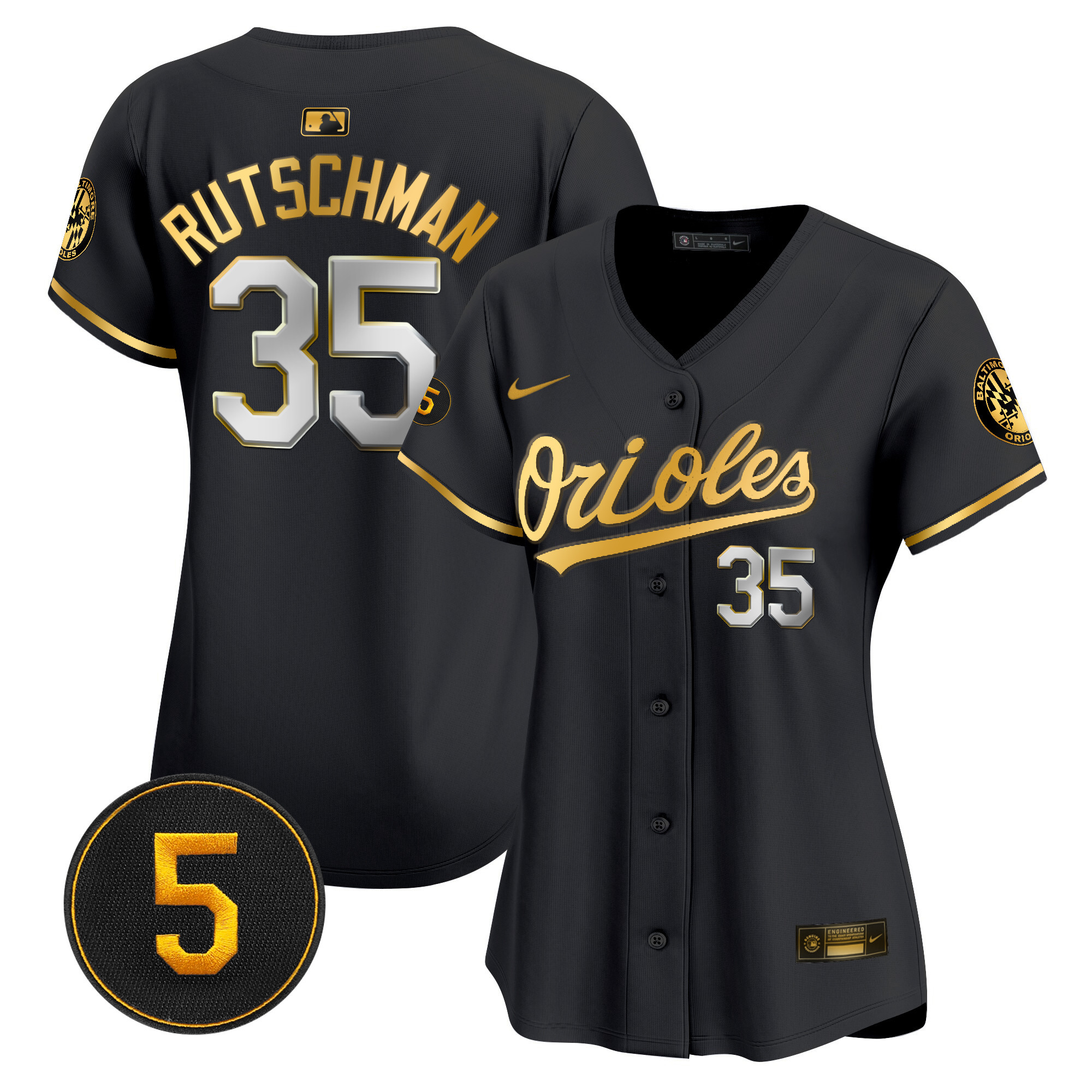 Women’s Baltimore Orioles Robinson Patch Vapor Premier Limited Jersey – All Stitched