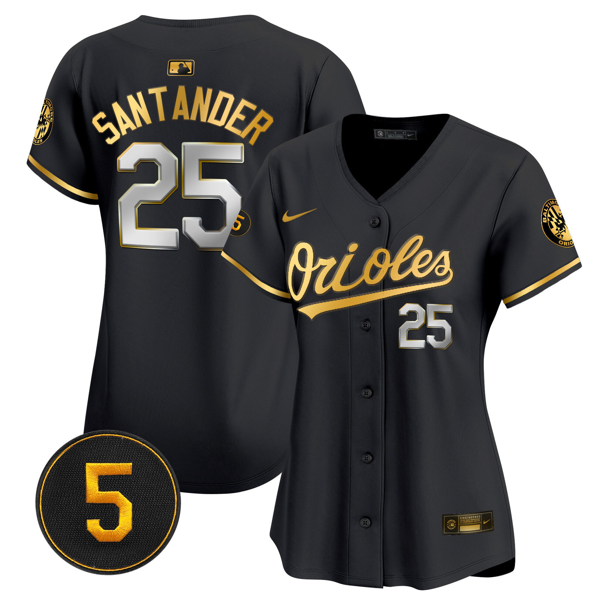 Women’s Baltimore Orioles Robinson Patch Vapor Premier Limited Jersey – All Stitched - Image 5