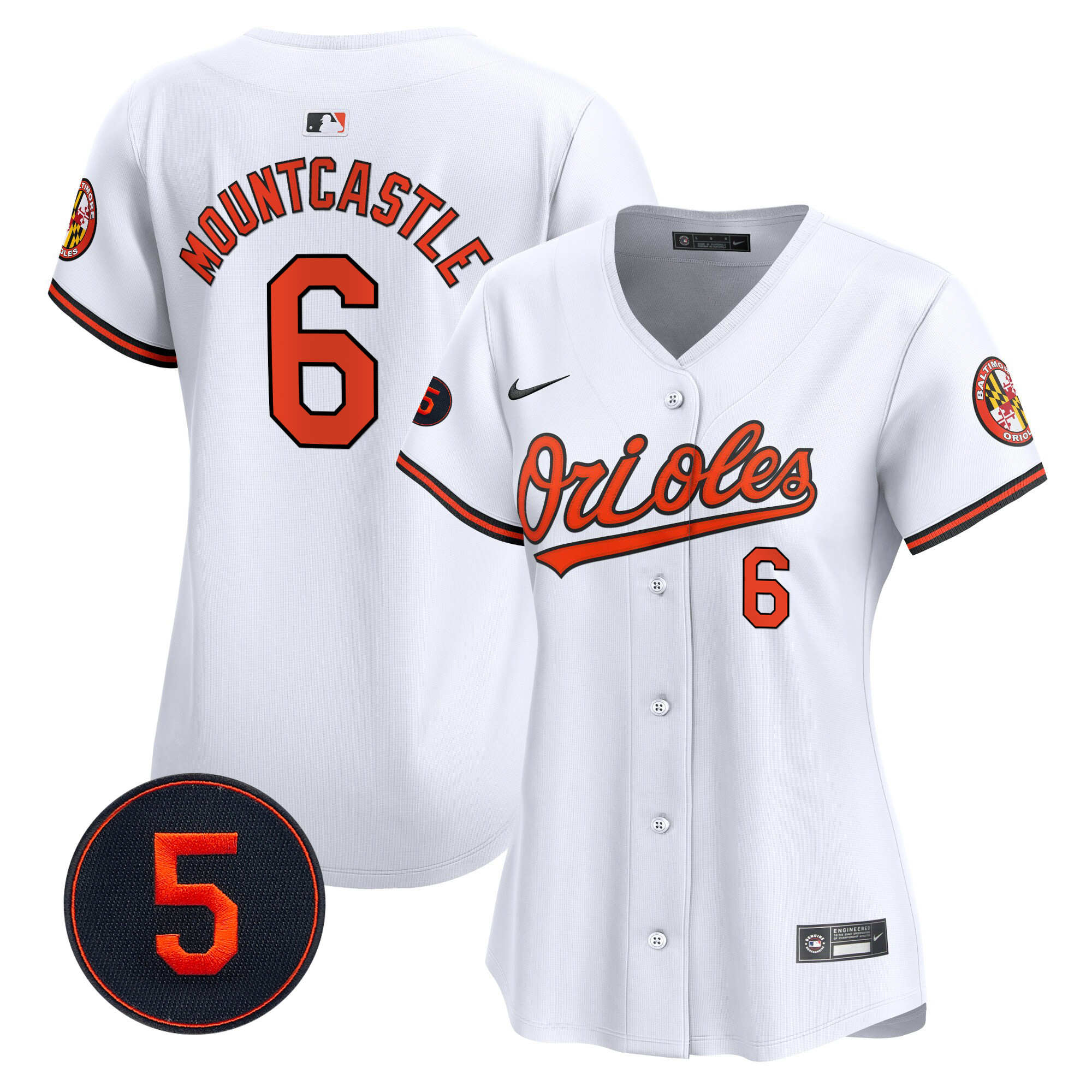 Women’s Baltimore Orioles Robinson Patch Vapor Premier Limited Jersey – All Stitched - Image 31