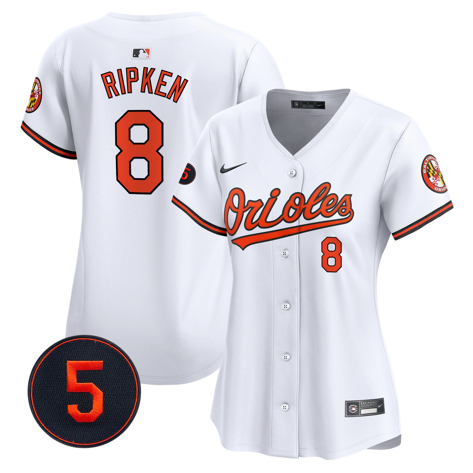Women’s Baltimore Orioles Robinson Patch Vapor Premier Limited Jersey – All Stitched - Image 34