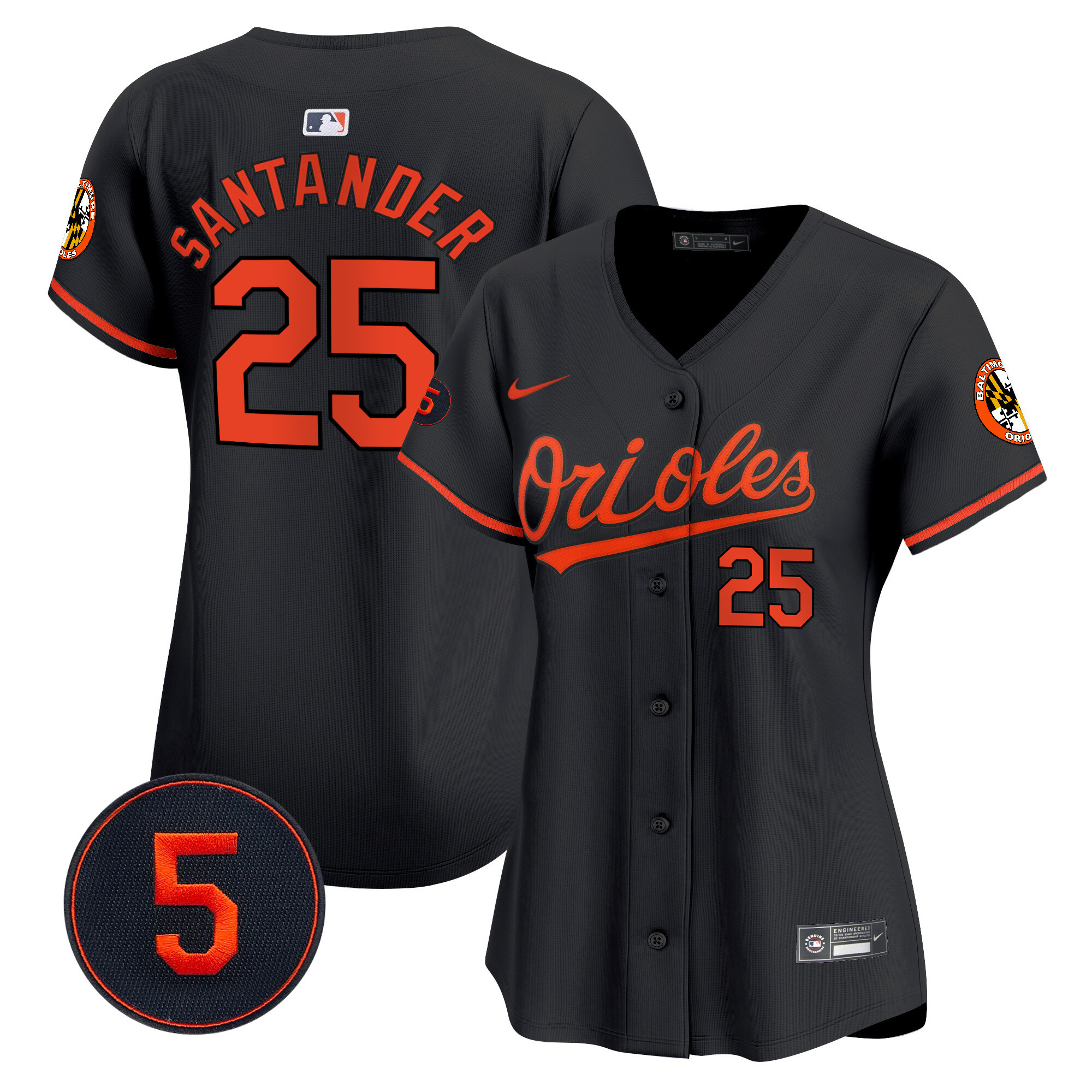 Women’s Baltimore Orioles Robinson Patch Vapor Premier Limited Jersey – All Stitched - Image 40