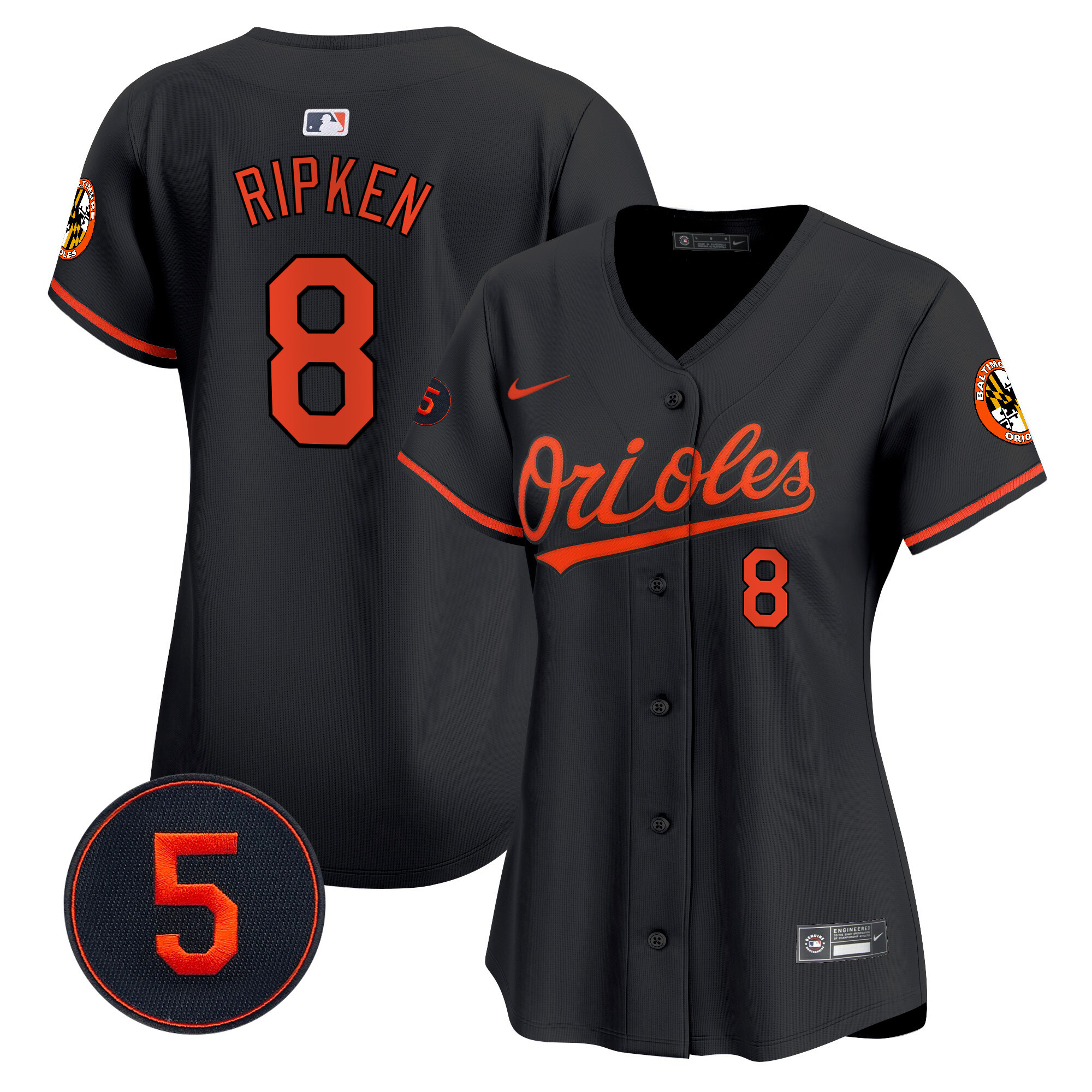 Women’s Baltimore Orioles Robinson Patch Vapor Premier Limited Jersey – All Stitched - Image 41