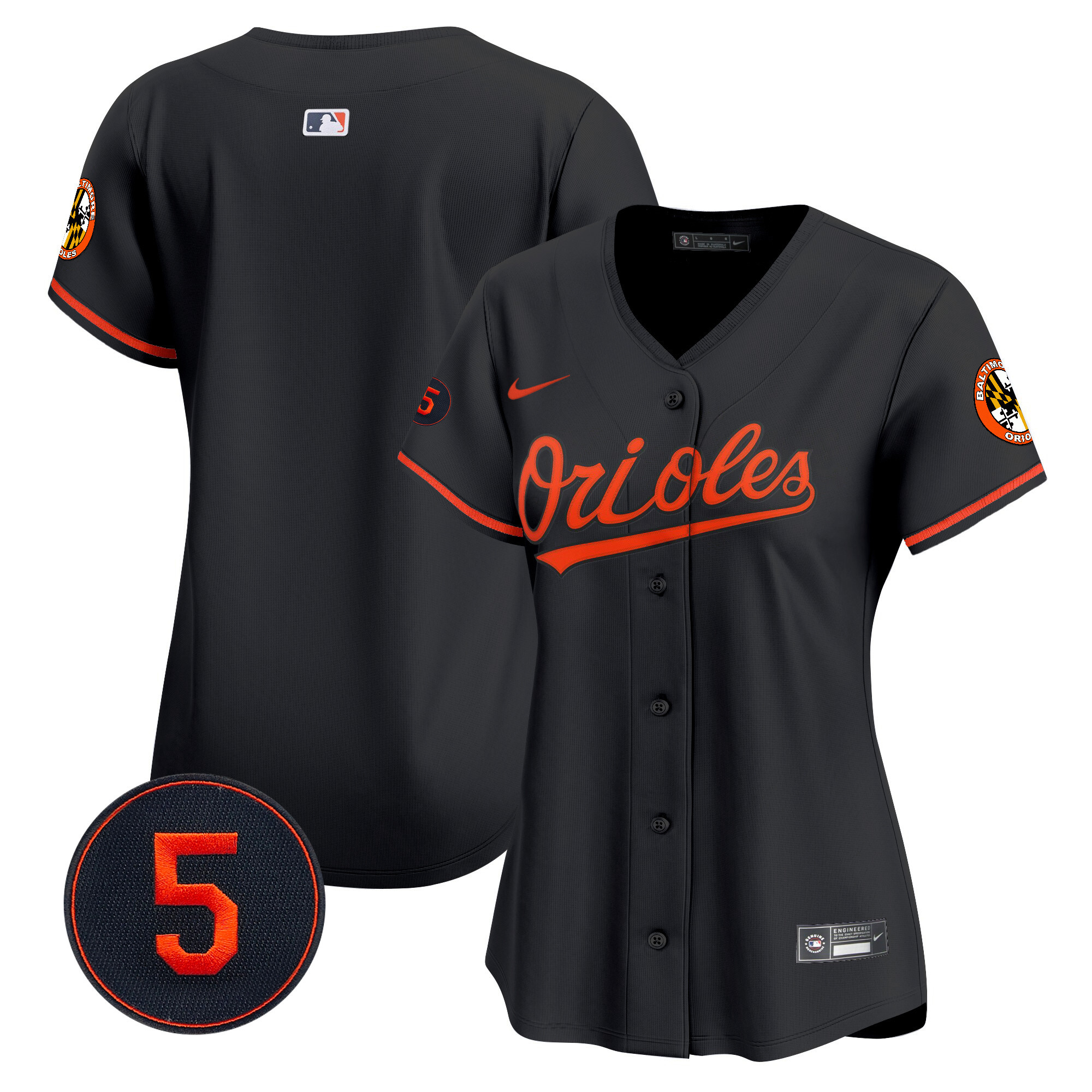 Women’s Baltimore Orioles Robinson Patch Vapor Premier Limited Jersey – All Stitched - Image 42
