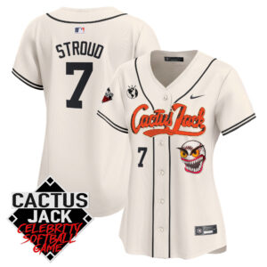 Women's Astros Cactus Jack Celebrity Softball Game Patch Vapor Premier Limited Jersey - All Stitched