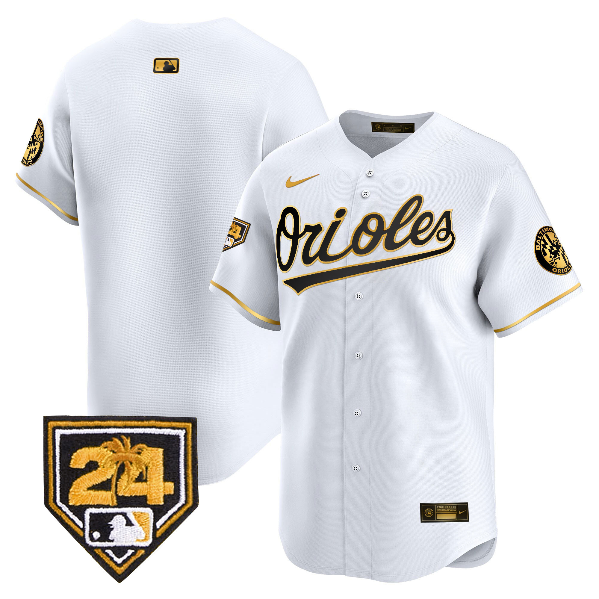 Men's Orioles 2024 Spring Training Patch Vapor Premier Limited Jersey - All Stitched - Image 7
